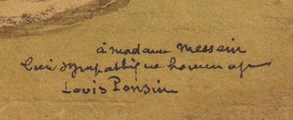 Понсен Луи (Louis Ponsin) «Фонтан в Меце». 1931. Бумага, смешанная техника, 25,7 х 29,5 см (в свету).