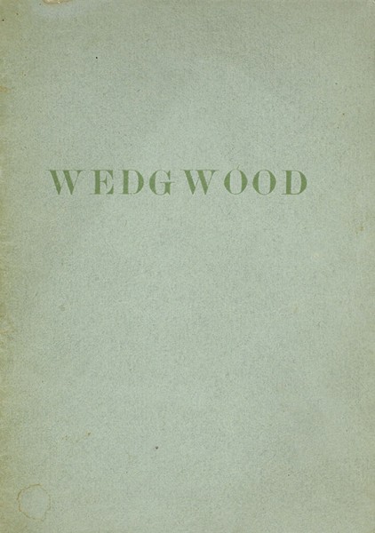 С.Т. [Тройницкий, С.] Wedgwood. СПб.: Тип. «Сириус», 1912.
