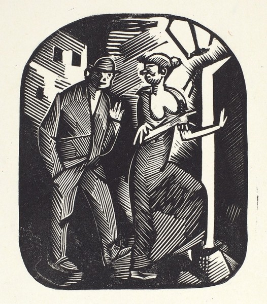 Масютин, В.Н. 12 ксилографий из серий «Вино, карты и женщины», «Дни творения», «В городе». [1920].