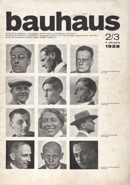 [В. Кандинский. Искусство педагогики] Баухаус. [Журнал]. № 2-3. [Bauhaus. На нем. яз.]. [Веймар], 1928.