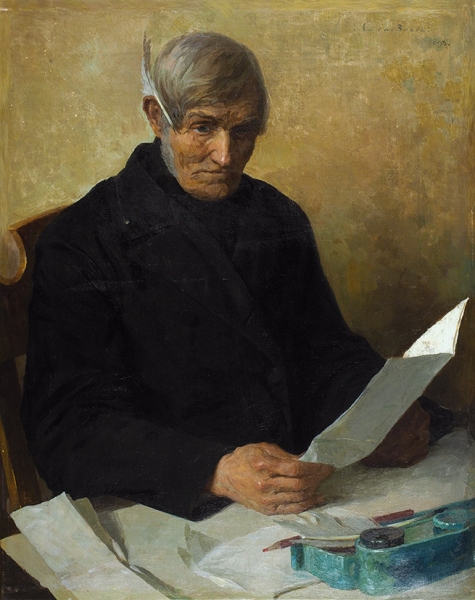 Селезнев Иван Федорович (1856—1936) «Портрет». 1898. Холст, масло, 54,3 х 43,1 см.