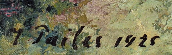 Пайлес Исаак (1895–1978) «Пейзаж с всадником». 1925. Холст, масло, 65x81 см.