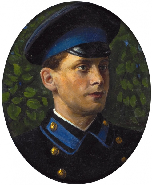 Панин Михаил Никитич (1877–1963) «Мужской портрет». Конец XIX - начало XX века. Холст, масло, 43 х 36 см.