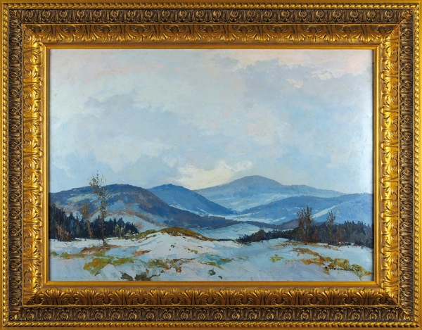 Прохазка (Prochazka) Антонин (1882-1945) «Горный пейзаж». 1943. Картон, масло, 50 х 70 см.