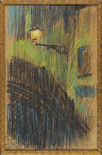 Первухин Константин Константинович (1863—1915) «Ночная Венеция». 1913. Картон, пастель, 15,8 х 10,2 см (в свету).