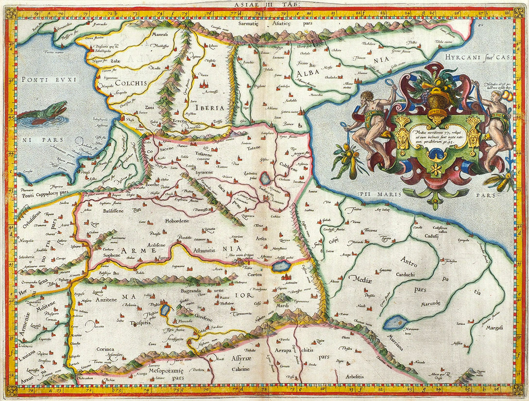 Карта Кавказа: Колхиды, Иберии, Великой Армении, Албании - современных ...