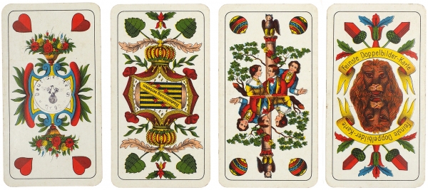 Роскошные немецкие карты для игры в «Скат» марки ASS Altenburger эпохи Третьего Рейха. 1940-е гг.
