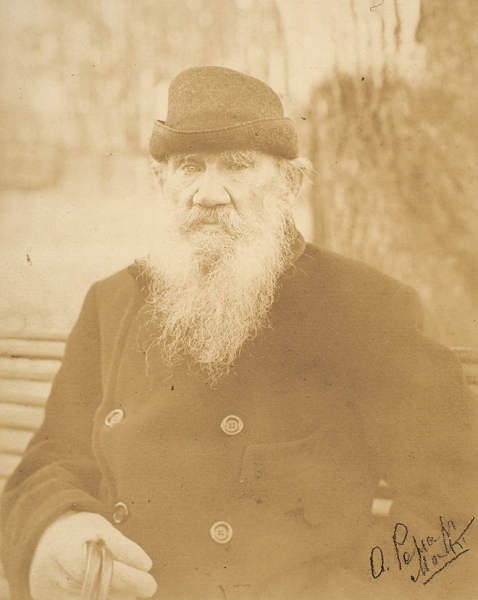 Фотография Л.Н. Толстого. [М.: Издание фототипии Отто Ренар, 1900-е гг.].