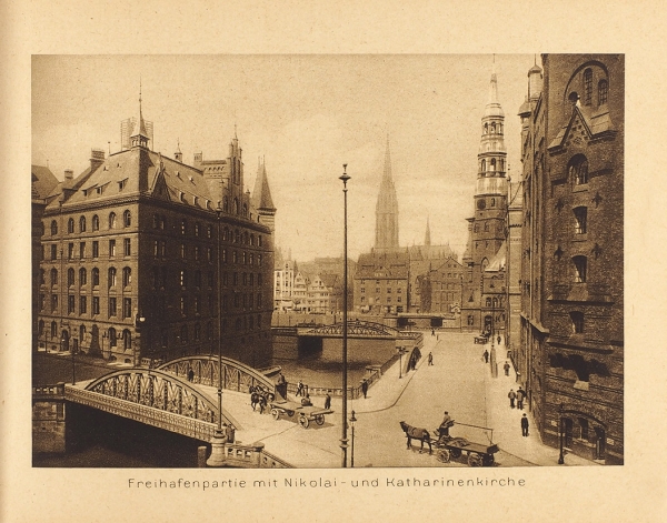 [Альбом фототипий] Гамбург на Эльбе. [Hamburg a. d. Elbe. На нем. яз.]. Б.м., б.г. [1910-е гг.].