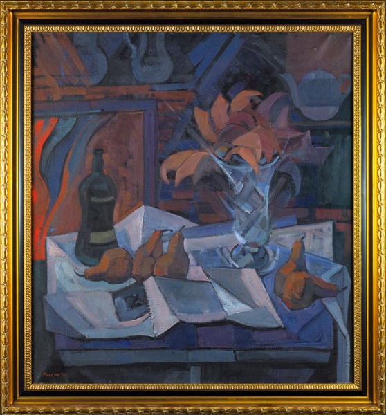 Роскин Владимир Осипович (1896–1984) «У камина». 1978. Холст, масло, 85x78 см.