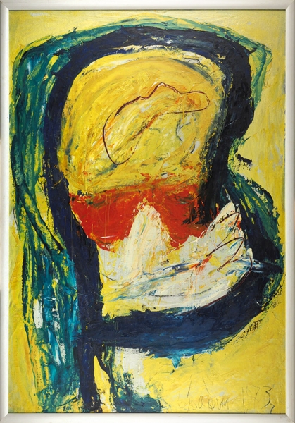 Зубарев Владислав Константинович (1937–2013) «Портрет». 1973. Холст, масло, 150,5x103,5 см.