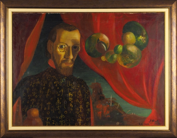 Исачёв Александр Анатольевич (1955-1987) «Мужской портрет». 1976. Холст, масло, 59,5x80 см.