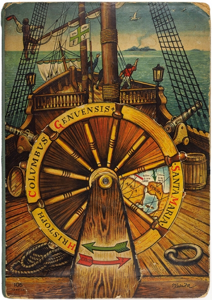 Игра-трансформер: Корабль Христофора Колумба «Санта Мария» / художник V. Kuvauta. [Восточная Европа, середина ХХ в.].