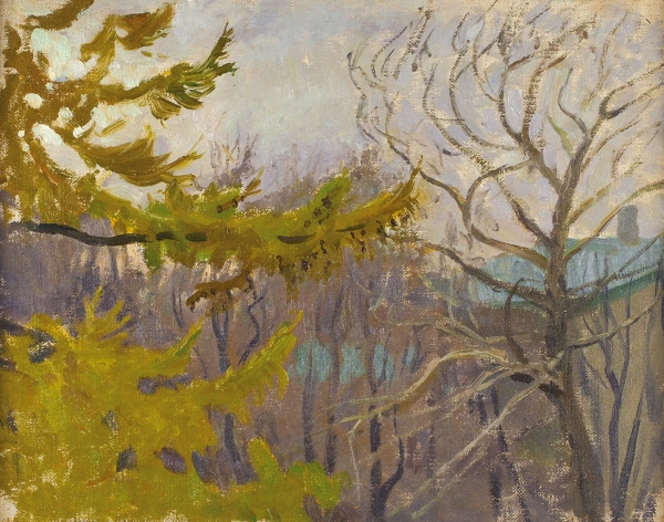Рерберг Фёдор Иванович (1865–1938) «Городской пейзаж». 1920-е — 1930-е. Холст, масло, 39x49 см.