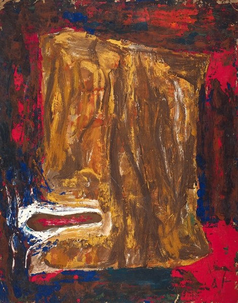 Зубарев Владислав Константинович (1937–2013) «Дерево изнутри». 1968. Картон, масло, 98x86 см.