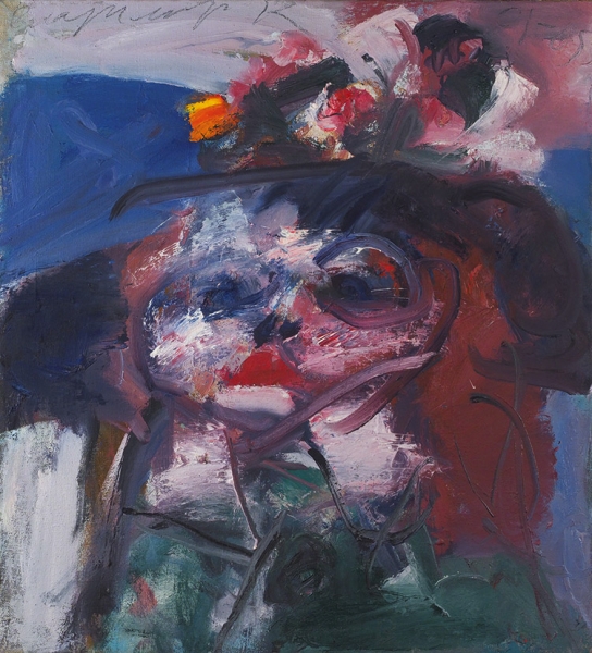 Курдюков Владимир Дмитриевич (1955–2018) «Девочка в шляпе». 2001-2005. Холст, масло, 60x55 см.