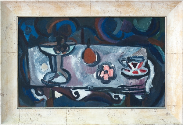 Попов Игорь Николаевич (1905–1988) «Праздничный стол». 1926. Холст, масло, 56x91 см.