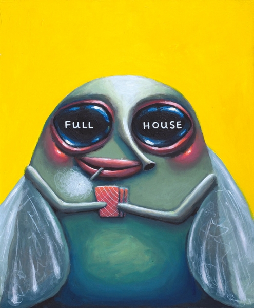 Виговская Катя. «Full house». 2019. Холст, акрил. 50x60 см.