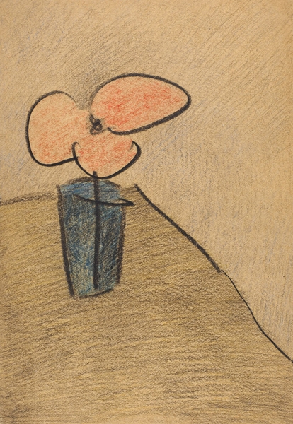 Яковлев Владимир Игоревич (1934–1998) «Цветок». 1963. Бумага, пастель, 28,7x20,2 см.
