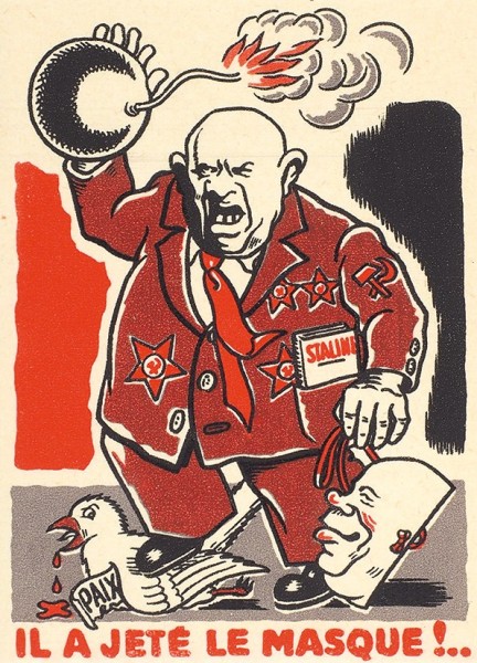 Анненков, Ю. Карикатуры на Сталина и Хрущева. Париж: Paix et liberte, [1950-е гг.].